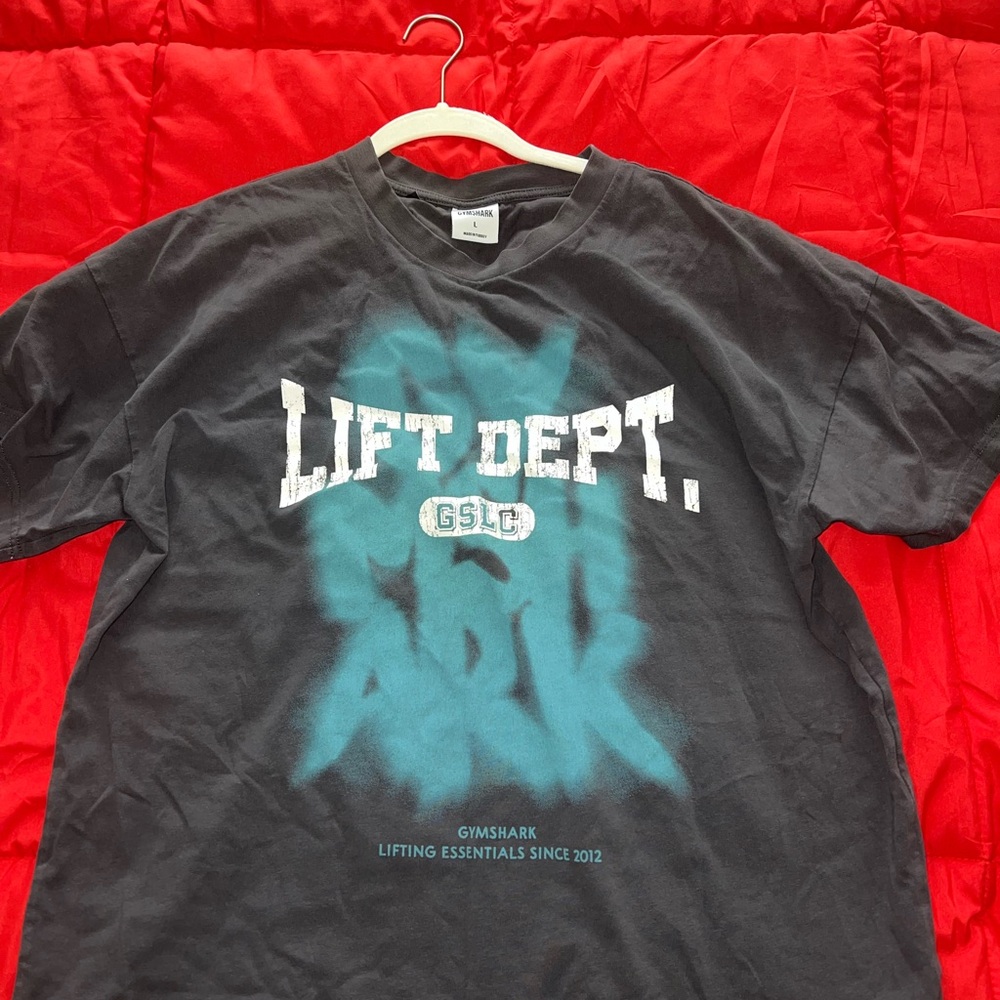 Gymshark Gray and Blue T-Shirt